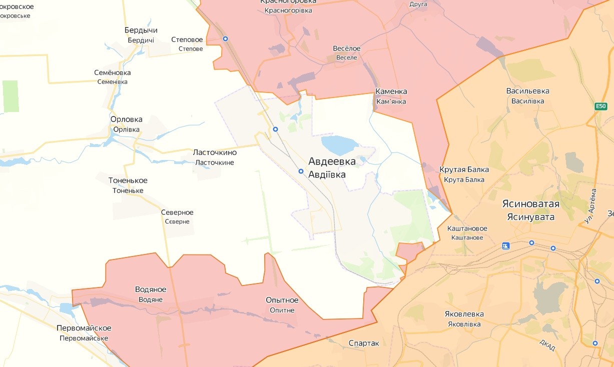 Успехи российских войск на Авдеевском участке фронта, обновленная карта боевых действий на 10 декабря 2023