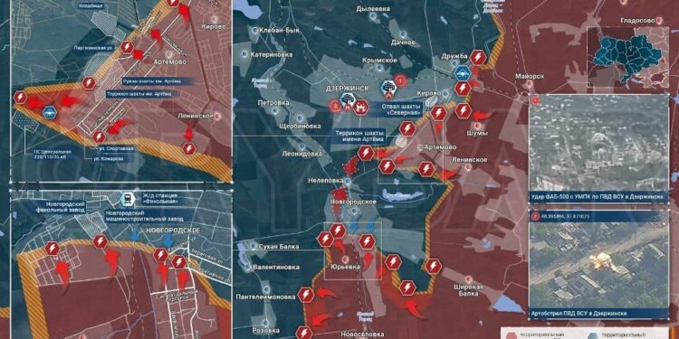 Российские войска формируют новый котёл под Дзержинском, обстановка на вечер 5 августа 2024