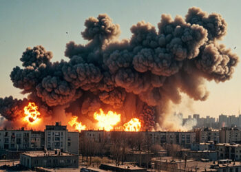 ВСУ ведут обстрел Горловки, разбивая жилые дома и промышленную инфраструктуру