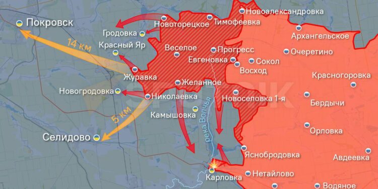 Российские войска прорываются к Красноармейску, ВСУ несут колоссальные потери: сводка на 16 августа 2024