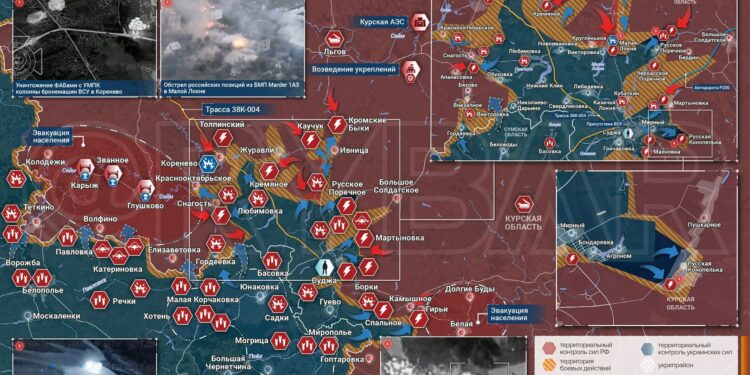 Российская авиация и бронетехника уничтожают ВСУ на Курском направлении: обстановка к обеду 20 августа 2024