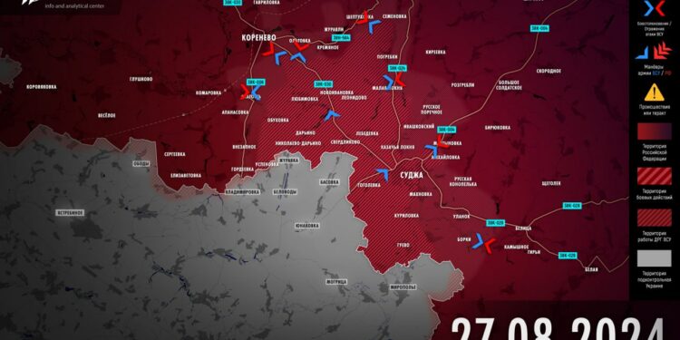 Обстановка на границе Курской области к утру 27 августа: попытка высадки украинского десанта провалилась