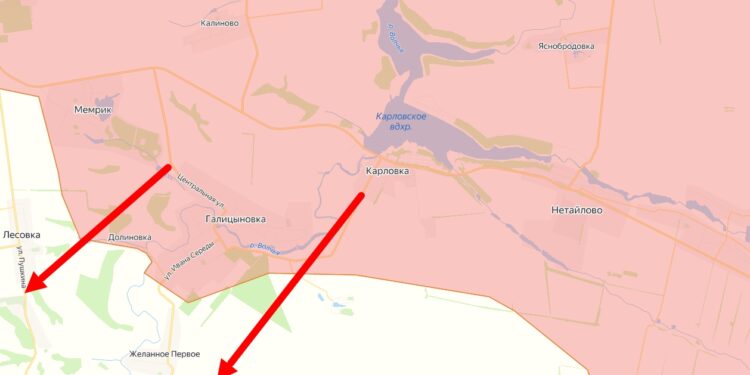 Войска РФ взяли Карловку и Пречистовку