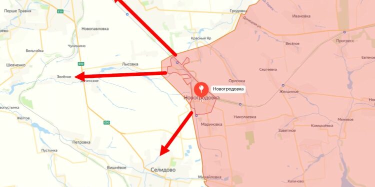 Российские войска взяли Новогродовку западнее Донецка