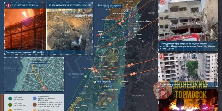 Ночная атака на Израиль: десятки ракет, разрушенные школы и эвакуация посольства США. Сводка боевых действий на вечер 16.06.2025