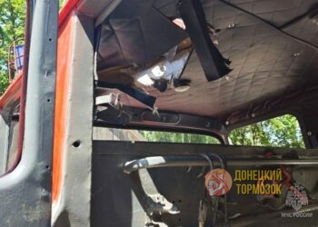 В Горловке трое спасателей ранены после удара украинского дрона